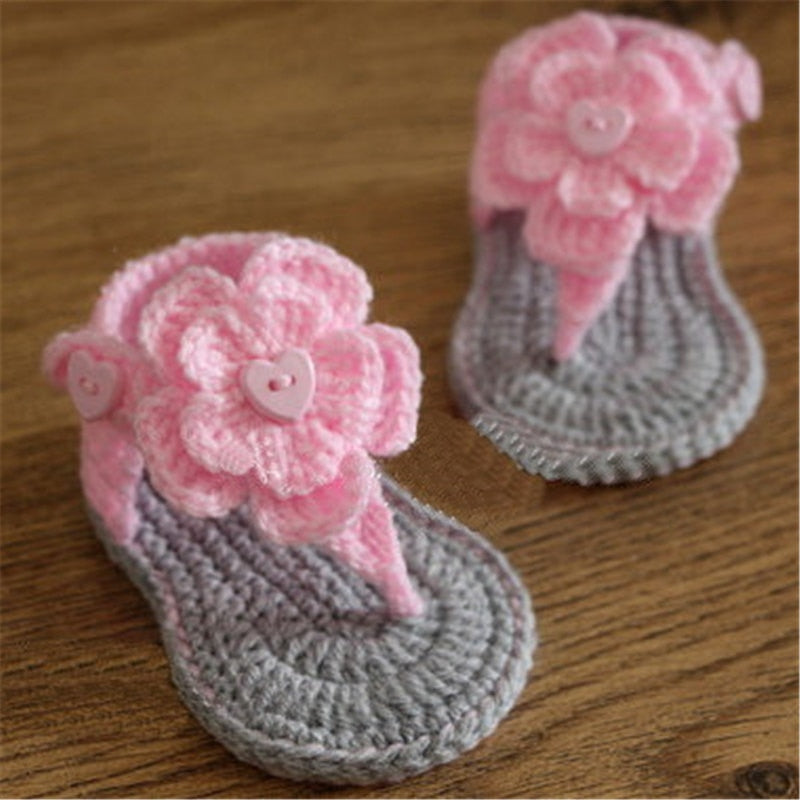 Handmade baby  Photography shoes infant flower modelling buttons toddler shoes